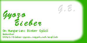 gyozo bieber business card